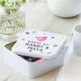 Personalised Metal Square Mermaid Baking Tin, thumbnail 2 of 3