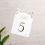 Gold Leaves Foiled Table Number Cards, thumbnail 2 of 2