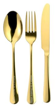 Stainless Steel Personalised Cutlery Three Piece Set, 3 of 11
