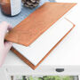 Vegan Teak Leaf Leather A5 Refillable Notebook, thumbnail 2 of 12