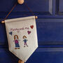 Daddy's Hanging Banner With Child's Drawing, thumbnail 4 of 5