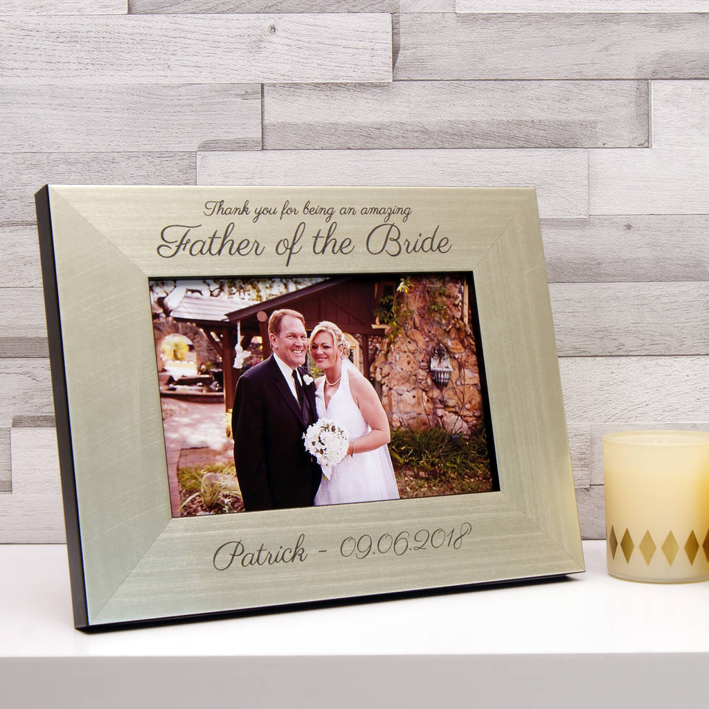 Personalised 'Father Of The Bride Or Groom' Photo Frame, 1 of 5