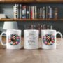 Personalised Rottweiler Summer Floral Dog Wreath Gift Keepsake Mug, thumbnail 2 of 2