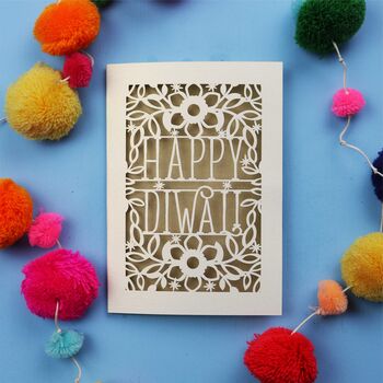 Happy Diwali Paper Cut Card, 4 of 12