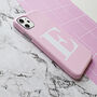 Personalised Pink And White Alphabet Phone Case, thumbnail 2 of 10