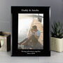 Personalised Black Glass Photo Frame 5x7, thumbnail 6 of 10