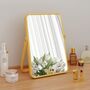 Wooden Vanity Makeup Mirror With Stand, thumbnail 6 of 12