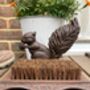 Squirrel Cast Iron Boot Brush And Shoe Scraper Cleaner – Metal Brown, thumbnail 2 of 5
