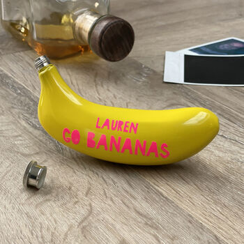 Go Bananas Personalised Hip Flask, 2 of 2