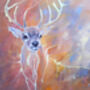 Stag In The Ether Oil Painting, thumbnail 6 of 9