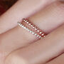 Bobble Ring In Silver, 18k Rose Gold Or Gold Plated, thumbnail 3 of 8