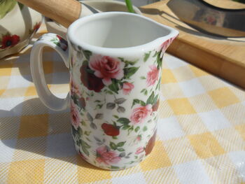 Cream Jug In Ditsy Summertime Rose Chintz Design, 6 of 8