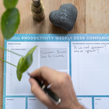 Trigg A3 Productivity Weekly Desk Pad Companion, 5 of 12
