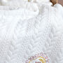 Personalised New Born Baby Blanket With Bow, thumbnail 5 of 8