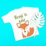 Personalised Woodland Fox Birthday Top / T Shirt, thumbnail 1 of 12