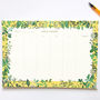 Floral Weekly Planner Notepad, thumbnail 1 of 3