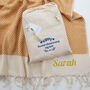 Personalised Soft Cotton Throw, Anniversary Gifts, thumbnail 3 of 12