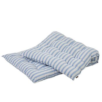 Striped Mattress Or Seat Cushion In Blue, 2 of 3