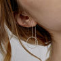 Corneila Sterling Silver Sparkle Threader Earrings, thumbnail 1 of 3