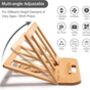 Adjustable Wooden Laptop Riser Stand, thumbnail 7 of 12