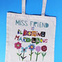 Personalised Blooming Marvellous Teacher Bag, thumbnail 4 of 9