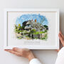 Personalised Watercolour Our Home Framed Print, thumbnail 4 of 8
