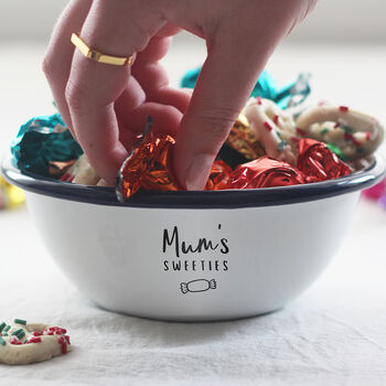 Personalised Enamel Sweet Bowl, 3 of 4