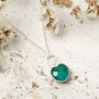 Sterling Silver May Emerald Necklace Card, thumbnail 2 of 7