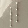 Sterling Silver Satellite Chain Earrings, thumbnail 3 of 6