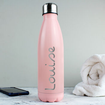Personalised Pink Island Water Bottle, 3 of 3