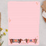 A5 Pink Letter Writing Paper With Sausage Dogs, thumbnail 1 of 4