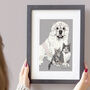 Personalised Pet Dog Portrait Of Three Dogs, thumbnail 5 of 9