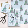 Festive British Shorthair Cat Christmas Wrapping Paper, thumbnail 4 of 4