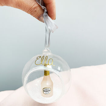Personalised Prosecco Bauble, 3 of 10