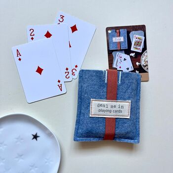 'Deal Me In' Playing Cards In A Pouch, 2 of 3