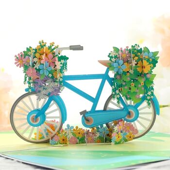 Pop Up 3D Blank Greeting Card Bicycle, 3 of 4
