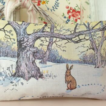 Christmas Bunny Illustration Scented Gift Bag, 2 of 5