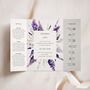 Lavender Frame Gatefold Wedding Invitations, thumbnail 1 of 5