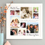 Personalised Silver Wedding Anniversary Photo Collage, thumbnail 5 of 8