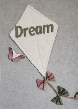 Boucle Soft Teddy Nursery Wall Kite Hanging Decoration, 8 of 11