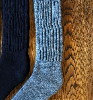 Rib Cushioned Alpaca Socks, 7 of 8