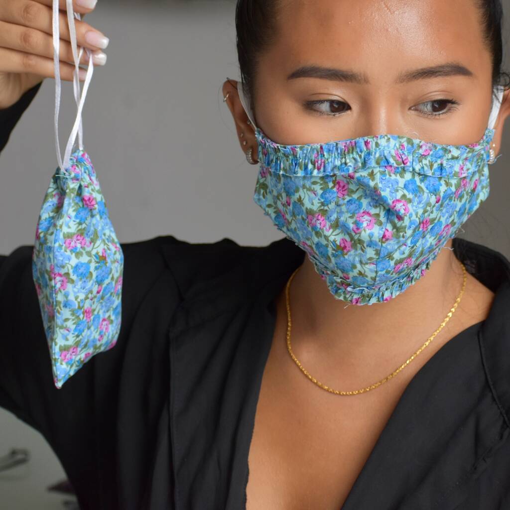 Floral Face Masks With Matching Gift Bag By Jiya Jewellery ...