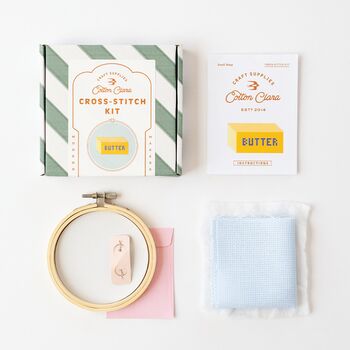 Butter Cross Stitch Kit, 3 of 3