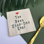 The Best Step Dad Ever Ceramic Coaster, thumbnail 4 of 6