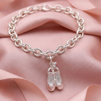 Ballet Shoes Silver Charm, 4 of 8