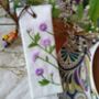 Linen Bookmark With Hand Embroidered Wild Daisy, thumbnail 9 of 11