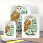 Owl I Want For Christmas Card, thumbnail 2 of 5