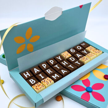 Personalised 80th Birthday Chocolate Box, 2 of 6