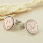 Farthing 1946 80th Birthday Coin Cufflinks, thumbnail 1 of 11