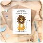 Happy Birthday To My Handsome Husband Lion Card, thumbnail 3 of 6